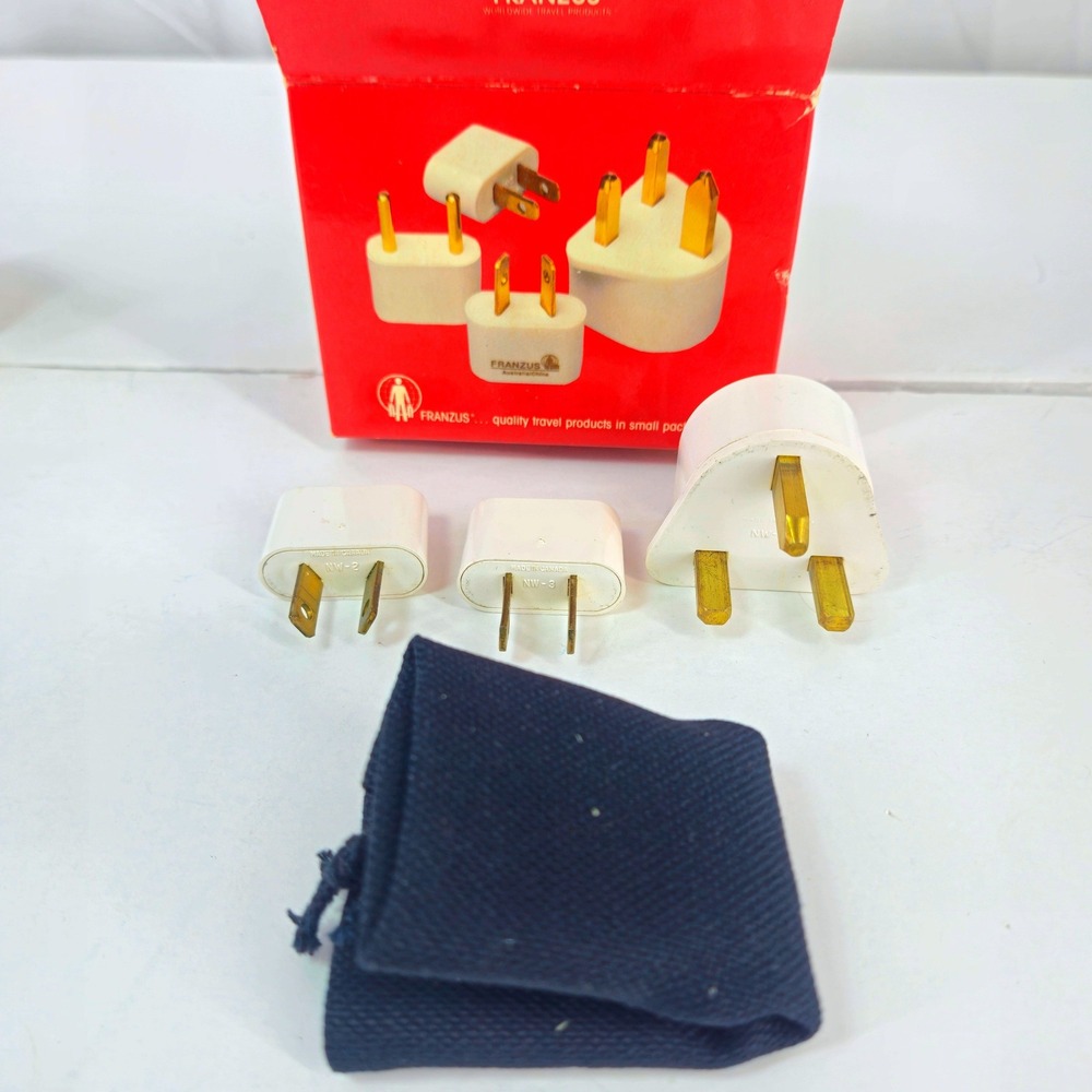 FRANZUS Travel Polarized International Electricity Adapter Plug Set M500 MISSING